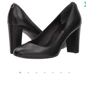 Ralph Lauren Black Leather Heels